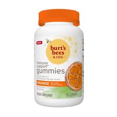 Kẹo Dẻo BURT'S BEES KIDS Immune Support Gummies, Orange, 50 Gummies