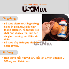 Viên Nhai KIRKLAND Vitamin C 500mg Tangy Orange