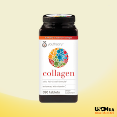 Viên Uống YOUTHEORY Enhanced Formula Collagen + Biotin 6000mg