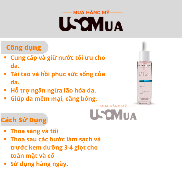 Serum Cấp Ẩm CHRISTINA Line Repair Hydra Theraskin +HA