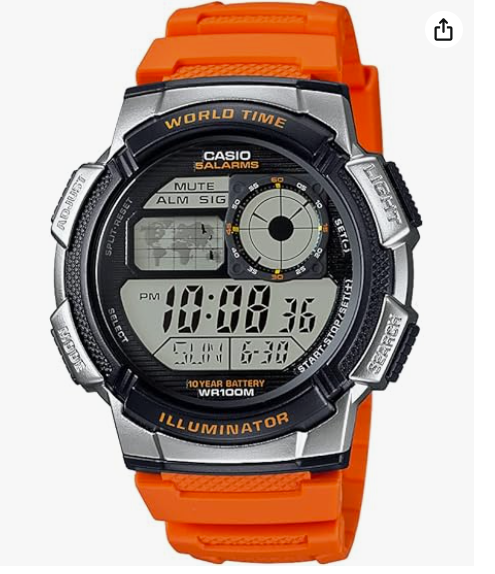 Đồng Hồ CASIO Men's '10-Year Battery' Quartz Resin Casual Watch AE-1000W-4BVCF