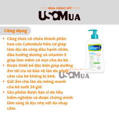 Dưỡng Thể Bé CETAPHIL Baby With Organic Calendula Face & Body For Baby