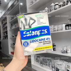 Miếng Dán Giảm Đau SALONPAS Lidocaine 4% Pain Relieving Gel-Patch