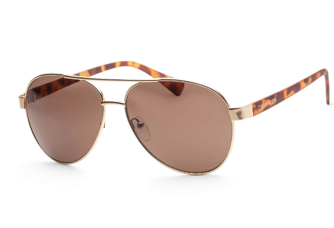 Kính CALVIN KLEIN Grey Pilot Ladies Sunglasses CK20121S-001, Size 57-17-140mm