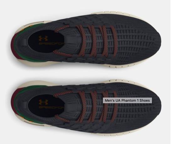 Giày UNDER ARMOUR Men's UA Phantom - Black / Forest Green / Yellow Ochre size 6.5