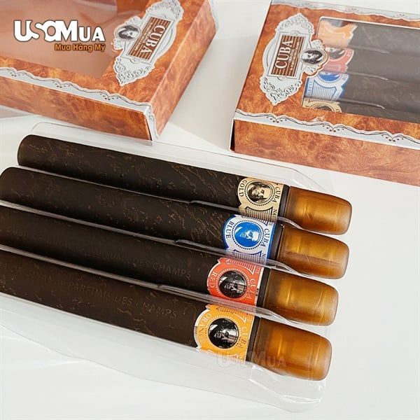 Set Nước Hoa Nam CUBA Classic EDT Cuba Gold 35ml + Blue 35ml + Red 35ml + Orange 35ml
