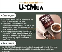 Bột Ca Cao HERSHEY'S Cocoa 100% Cacao Natural Unsweetened
