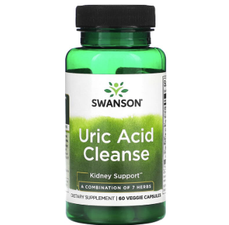 Viên Uống SWANSON Uric Acid Cleanse Kidney Support