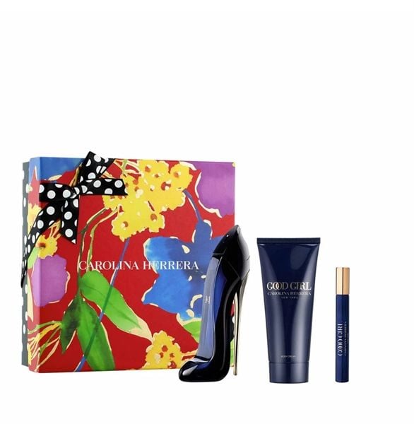 Set Nước Hoa CAROLINA HERRERA Good Girl EDP 80ml + EDP 10ml + Body Lotion 100ml