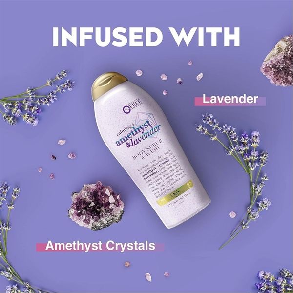 Sữa Tắm Tẩy Tế Bào Chết OGX Amethyst & Lavender
