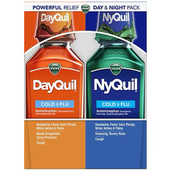 Nước Uống VICKS Cold & Flu DayQuil + NyQuil