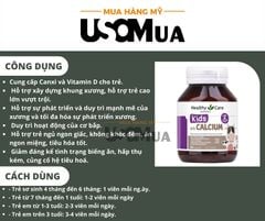 Viên Uống HEALTHY CARE Kids Milk Calcium Cho Bé 4th+