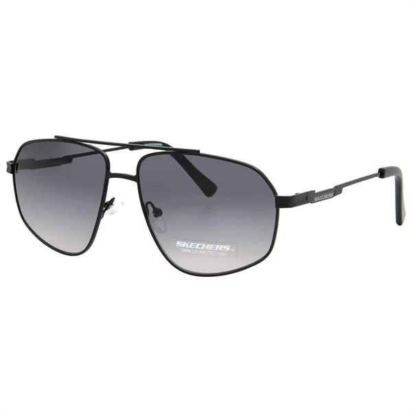Kính SKECHERS Smoke Gradient Pilot Men's Sunglasses SE6205 02B 58