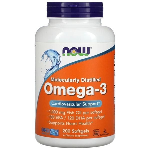 Viên Uống NOW Omega-3 Fish Oil