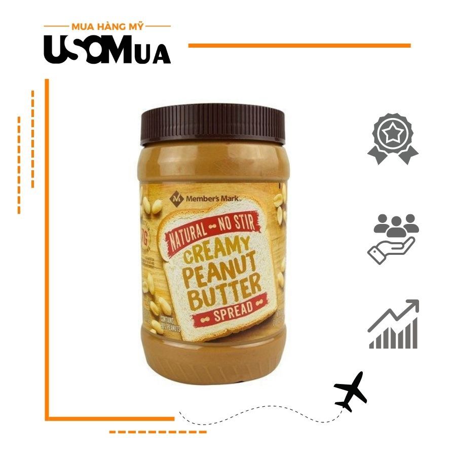 Bơ Đậu Phộng MEMBER'S MARK Creamy Peanut Butter