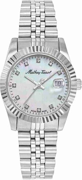 Đồng Hồ MATHEY-TISSOT Mathy III MOP Quartz White Dial Ladies D910AI