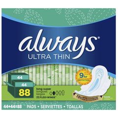 Băng Vệ Sinh ALWAYS Ultra Thin Long Super, 88 Miếng