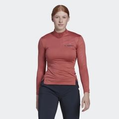 Áo Thun Nữ ADIDAS Terrex Half Zi Tee-Red