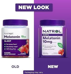 Kẹo Dẻo Hỗ Trợ Ngủ Ngon NATROL Gummies Melatonin 10mg Strawberry