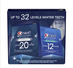 Set Dán Trắng Răng CREST 3D Whitestrips Up To 32 Levels Whiter Teeth