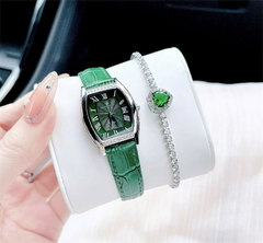Set Đồng Hồ CHRISTIAN VAN SANT Gemma Quartz Green Dial Ladies Watch CV2443