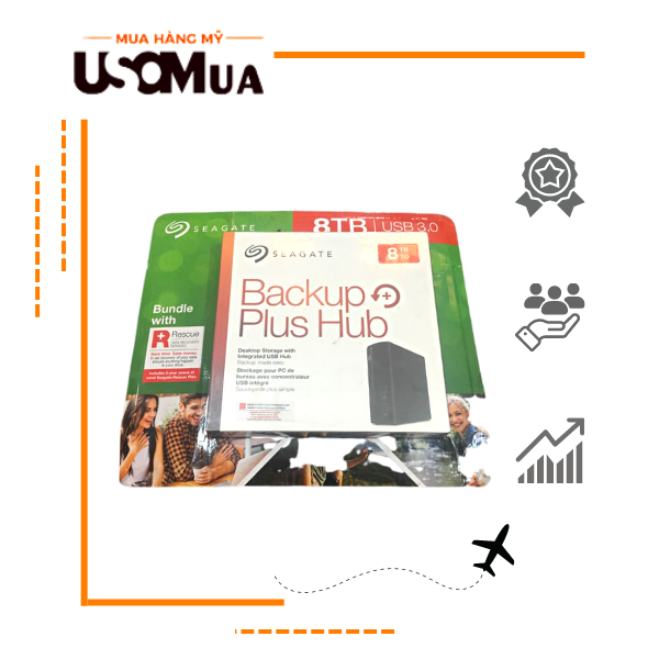 Ổ Cứng SEAGATE Backup Plus Hub 8TB HDD USB 3.0