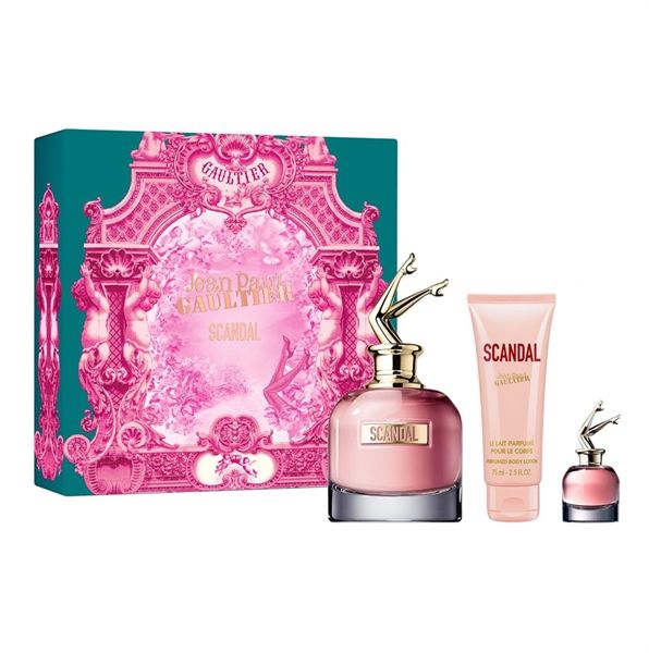 Set Nước Hoa JEAN PAUL GAULTIER Scandal EDP 80ml + EDP 6ml + Lotion Body 75ml