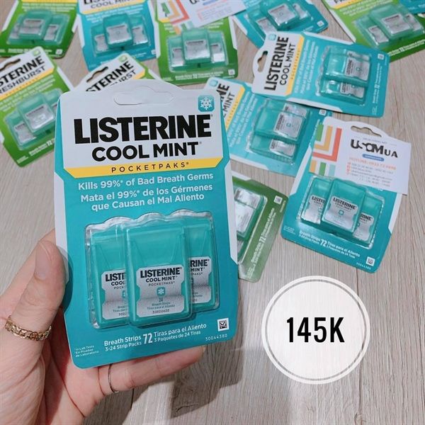 Miếng Ngậm Thơm Miệng LISTERINE Cool Mint PocketPaks