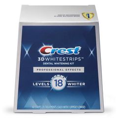 Miếng Dán Trắng Răng CREST 3D Whitestrips Professional Effects Levels 18 Whiter