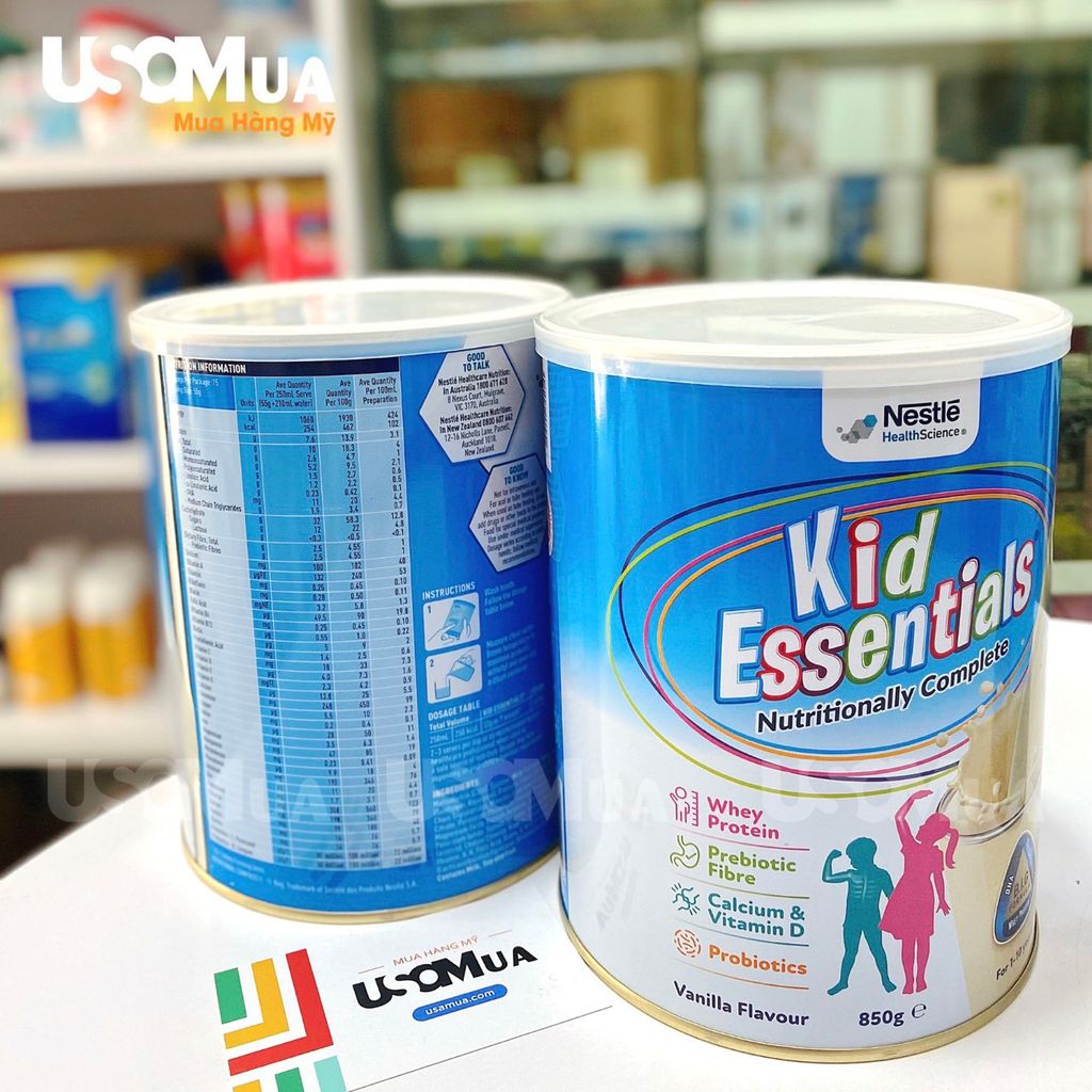 Sữa Úc NESTLE Kid Essentials, 1-10 Years, Hương Vanilla