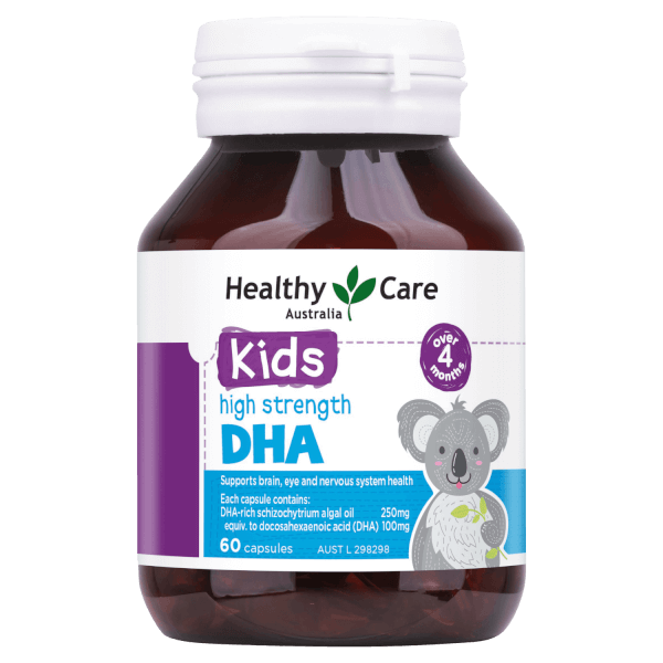 Viên Uống HEALTHY CARE Kids High Strength DHA Cho Bé 4th+