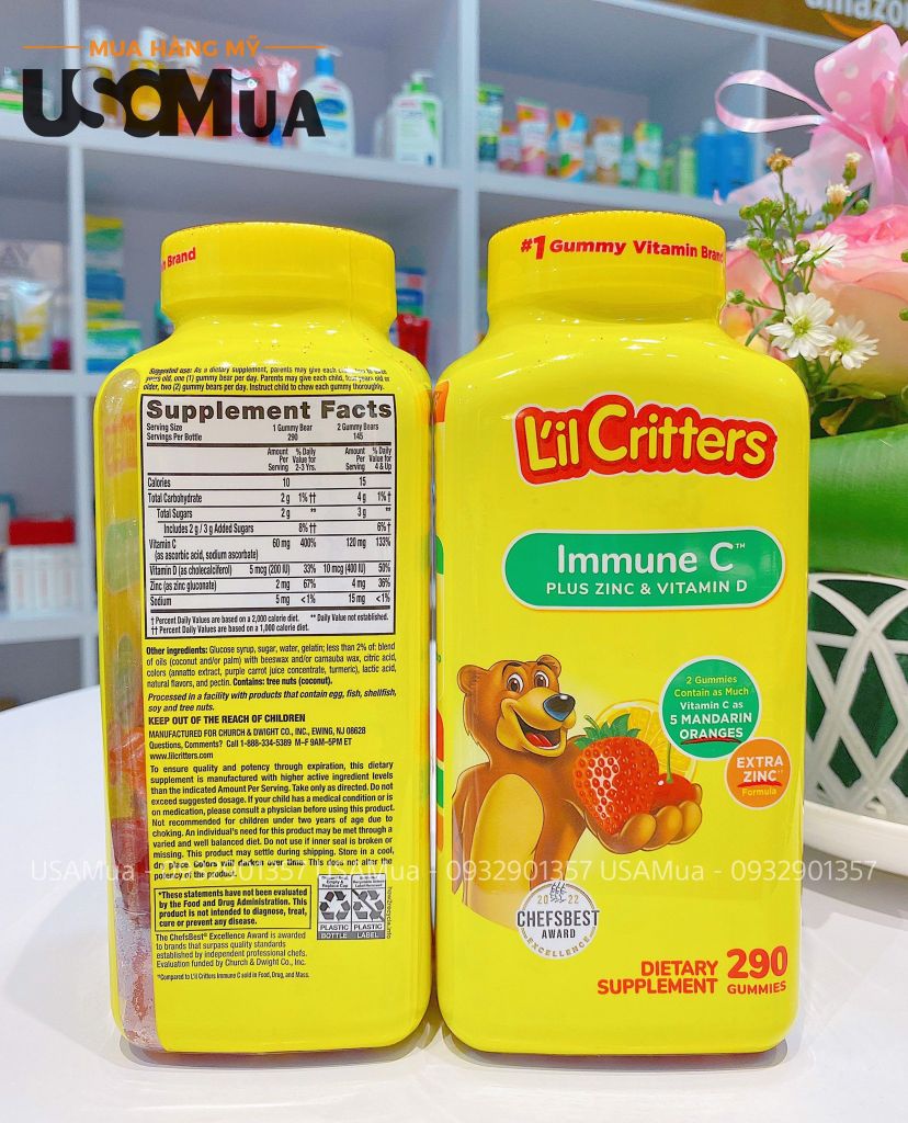 TPCN L'IL CRITTERS Immune C Plus Zinc & Vitamin D