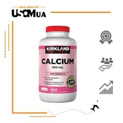 Viên Uống KIRKLAND Calcium 600mg With Vitamin D3