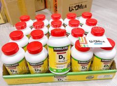 Viên Uống Bổ Sung Vitamin D3 KIRKLAND 50mcg (2000IU)