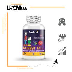 Viên Uống Tăng Chiều Cao NUBEST TALL Height Maximizing Formula Cho Bé 5+