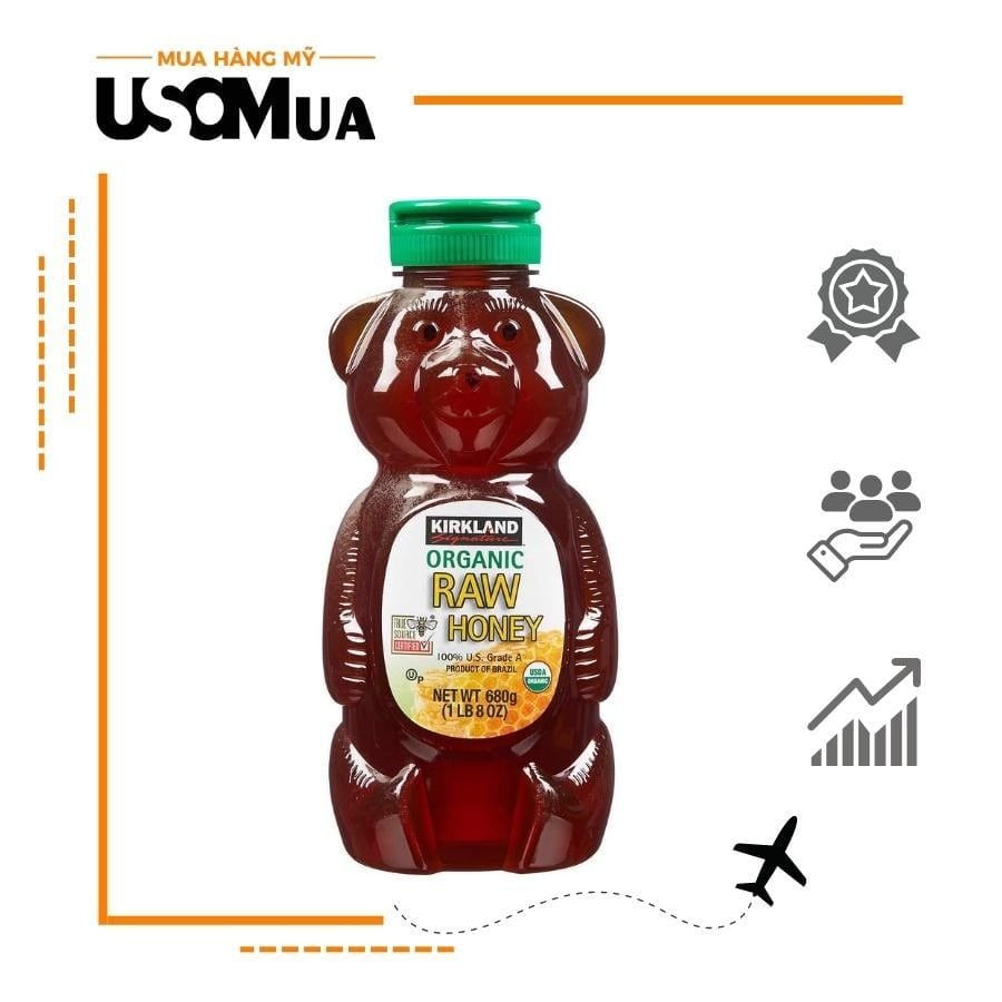 Mật Ong KIRKLAND SIGNATURE Organic Raw Honey