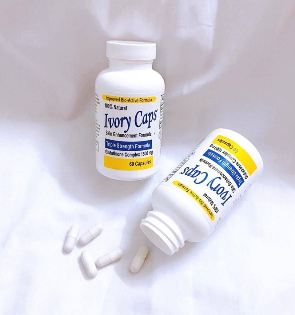 Viên Uống Trắng Da IVORY CAPS Triple Strength Formula 1500mg