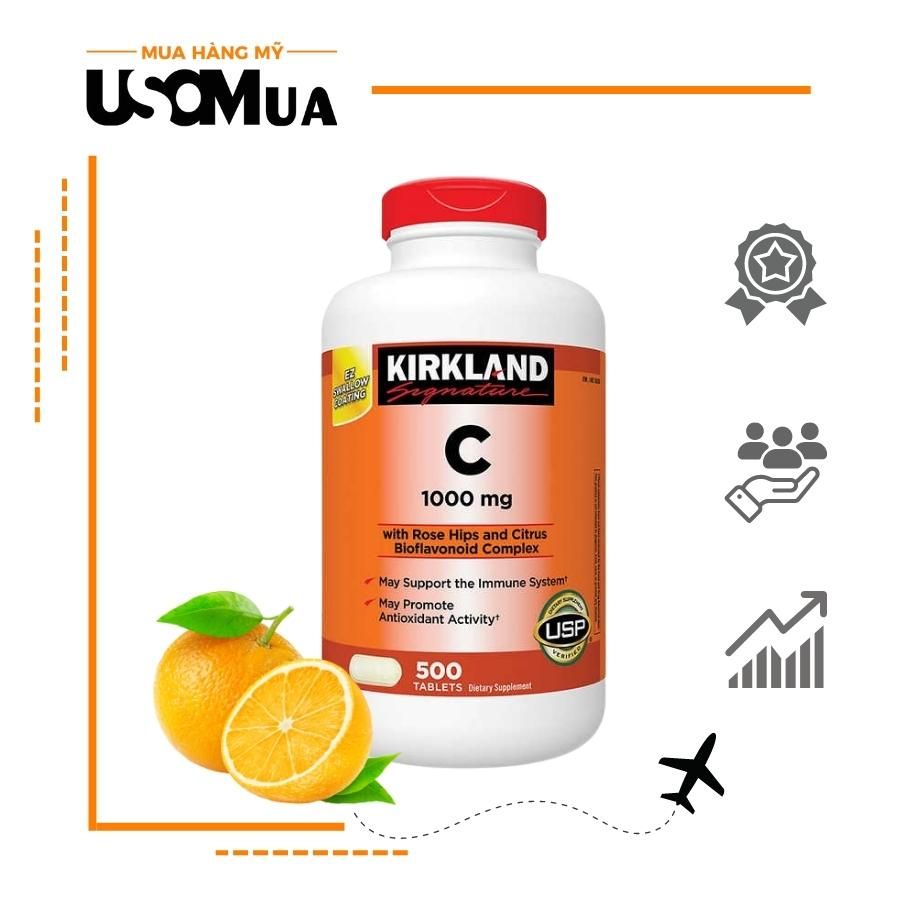 Viên Uống KIRKLAND SIGNATURE Vitamin C 1000mg