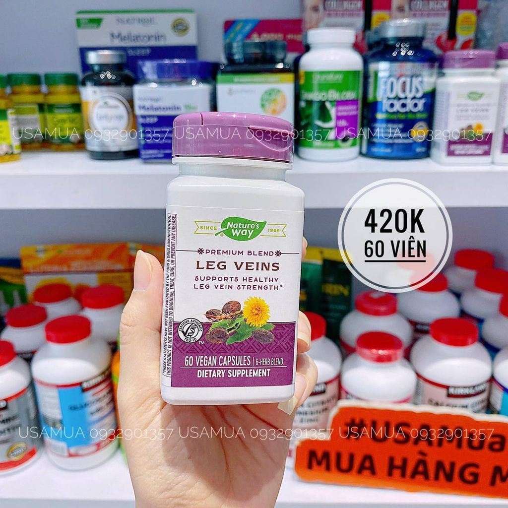 Viên Uống NATURE'S WAY Leg Veins Premium Blend