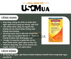 Viên Uống Hỗ Trợ Đường Huyết NATURE MADE Daily Diabetes Health Pack