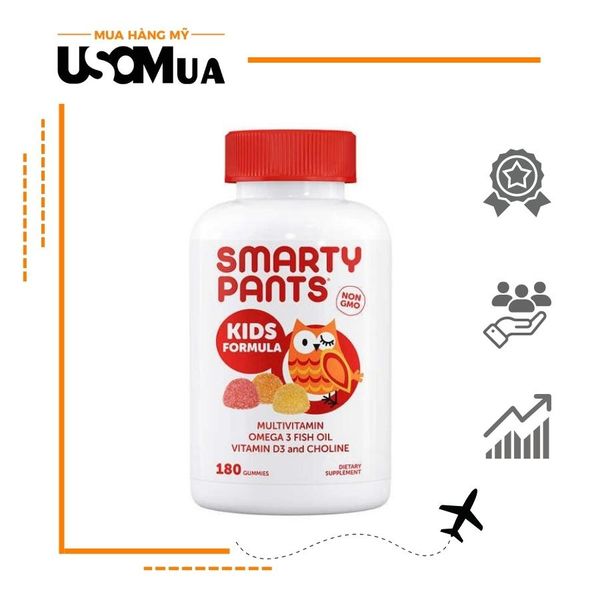 Kẹo Dẻo SMARTY PANTS Multivitamin Omega 3, D3 And Choline