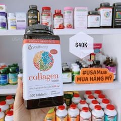 Viên Uống YOUTHEORY Enhanced Formula Collagen + Biotin 6000mg