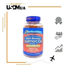 Viên Uống PURE ALASKA OMEGA Wild Alaskan Salmon Oil Omega-3 1000mg