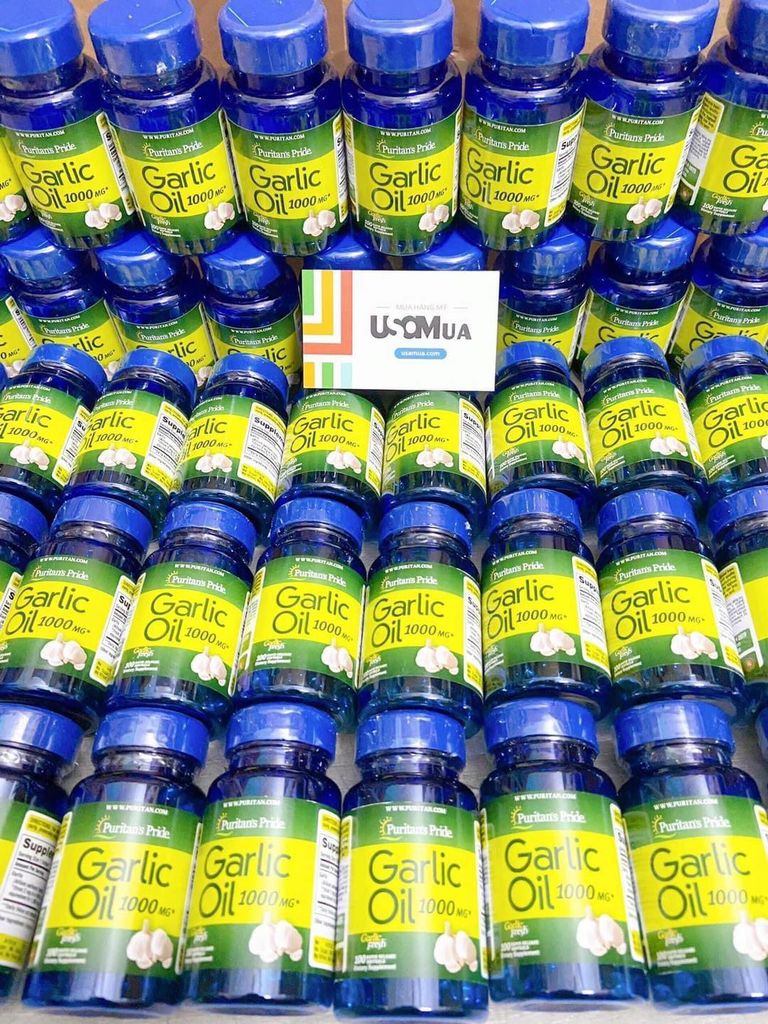 Viên Uống Tinh Dầu Tỏi PURITAN'S PRIDE Garlic Oil 1000mg