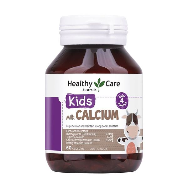 Viên Uống HEALTHY CARE Kids Milk Calcium Cho Bé 4th+
