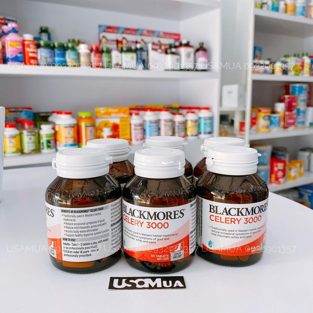 Viên Uống Hỗ Trợ Gout BLACKMORES Celery 3000