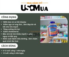 Viên Uống PURE ALASKA OMEGA Wild Alaskan Salmon Oil Omega-3 1000mg