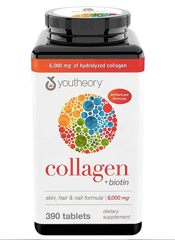 Viên Uống YOUTHEORY Enhanced Formula Collagen + Biotin 6000mg