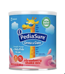 Sữa Bột ABBOTT PediaSure Grow & Gain Strawberry Shake Mix