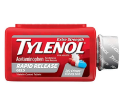 Viên Uống Giảm Đau, Hạ Sốt TYLENOL Acetaminophen Rapid Reliever Gels 500 mg